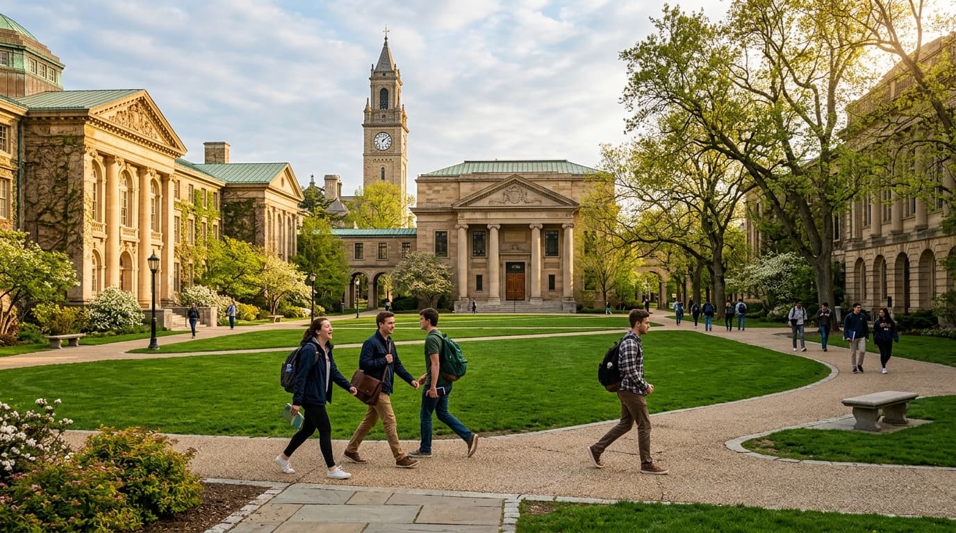 Prestigious University Campus Environment
